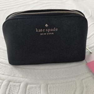 Kate Spade Black Sparkle Cosmetic Pouch
